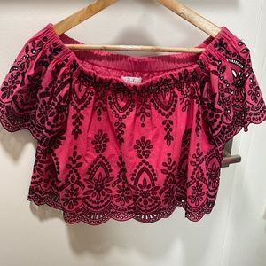 Parker off the shoulder top size S